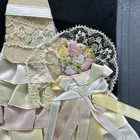 Vintage Ribbon Lady Picture 1920 / 1930 Art Deco - Picture 10 of 13